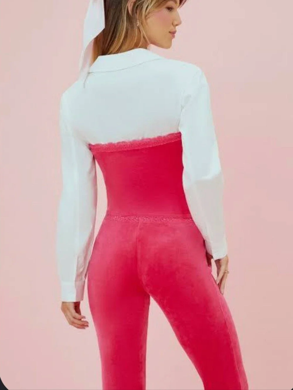 Forever 21 x Hello Kitty 50th Anniversary Pink Velour Track Set Size Small